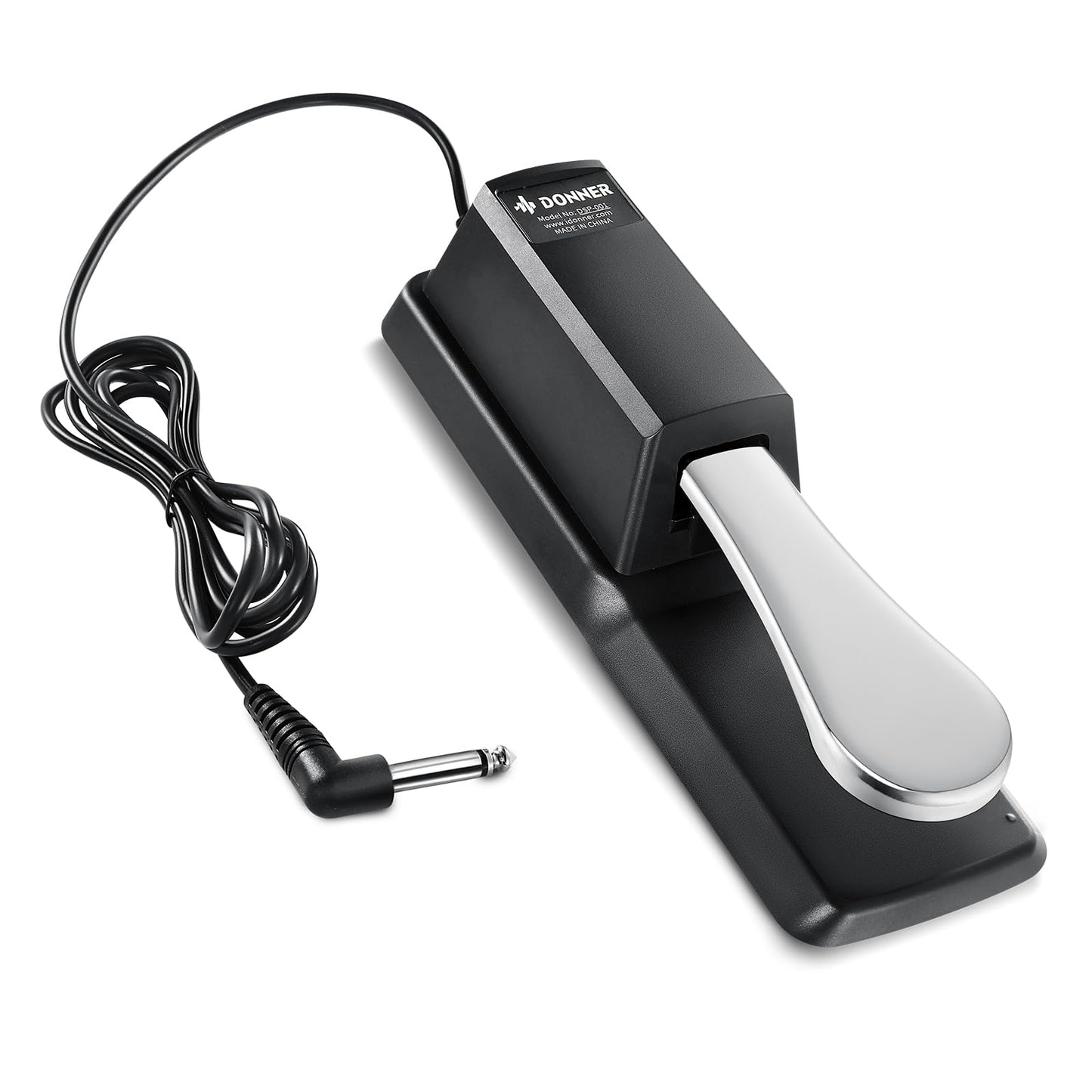 Donner DSP-001 Sustain Pedal for Keyboard, Universal Piano Pedal with Polarity Switch for Digital