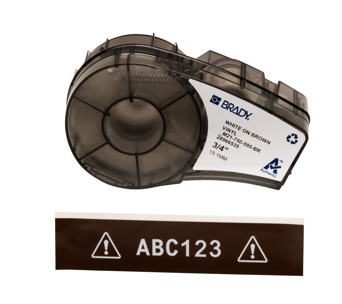 Brady Authentic (M21-750-595-BR) All-Weather Vinyl Label for Indoor/Outdoor ID, Lab and Equipment