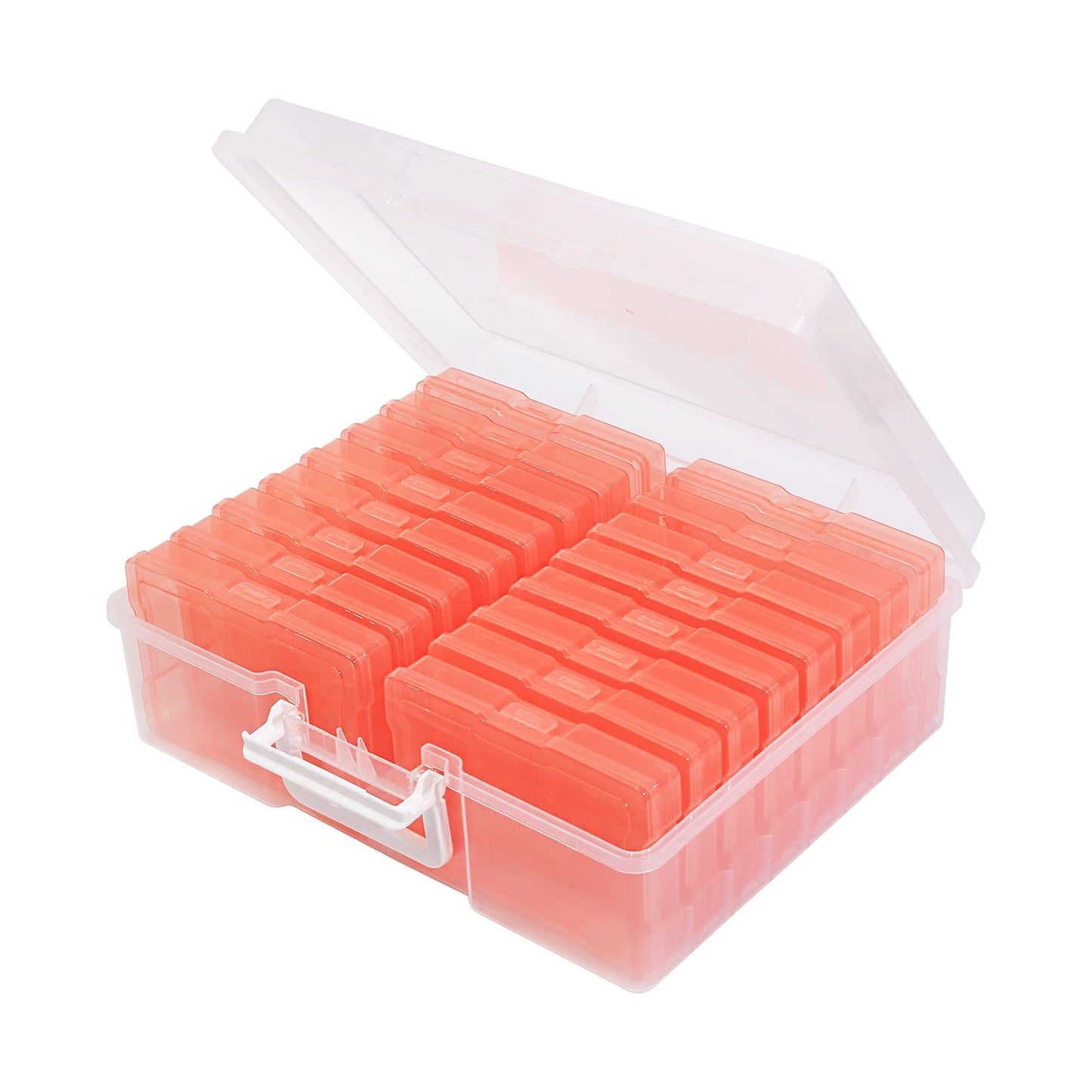 Naivees 4" x 6" Photo Storage Case with Handle, 16 Inner Photo Organizer Keeper, Extra Large