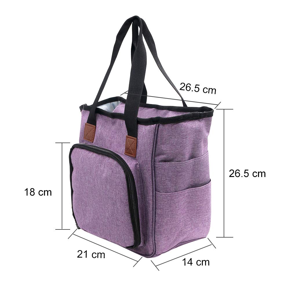 SumDirect Yarn Bag, Knitting Organizer Tote Bag Portable Storage Bag for Yarns, Carrying Projects