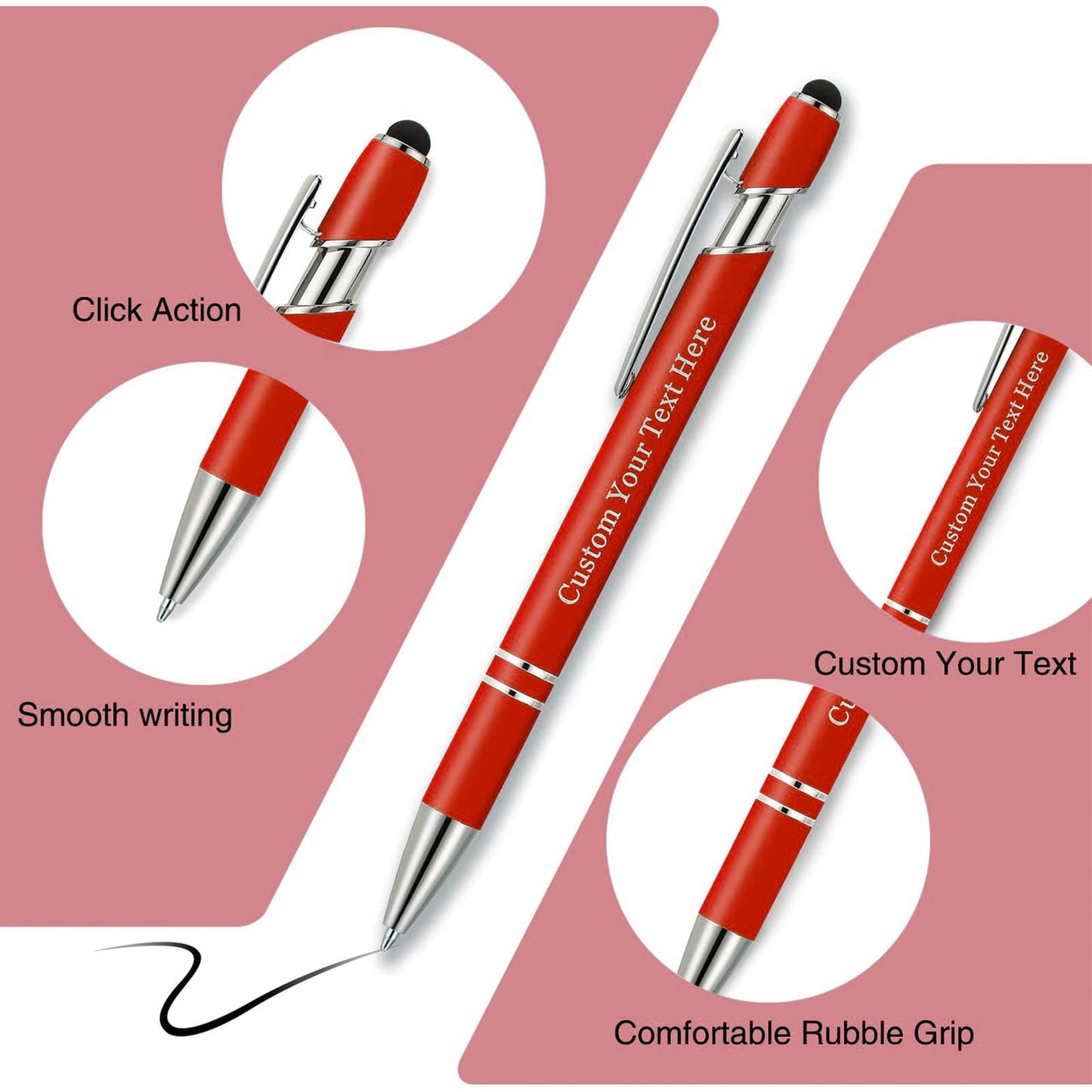 Xnslpww Personalized Pens with Name, Personalized 2025 Graduation Gifts for Her Him Girls Women