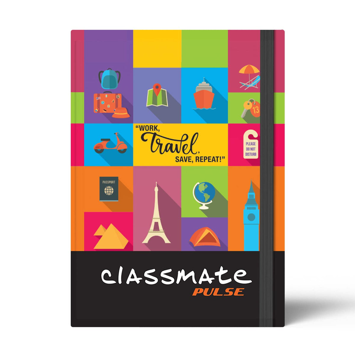Classmate Pulse Flexi Journal Planner: A5, Hard Cover, Unruled, 80 GSM, 176 Pages