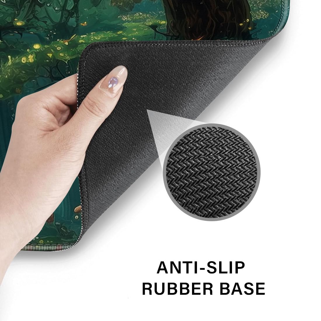 Desk Pad and Keyboard Wrist Rest, Large Mouse Pad + Keyboard Pad+Mouse Wrist Support, Non-Slip Desk