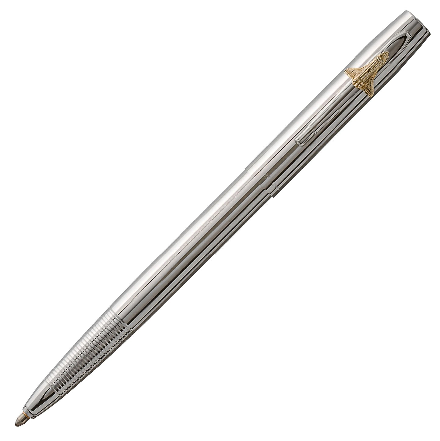 Fisher Space Pen Chrome Shuttle Cap-O-Matic Pen, Black Ink, Gift Box