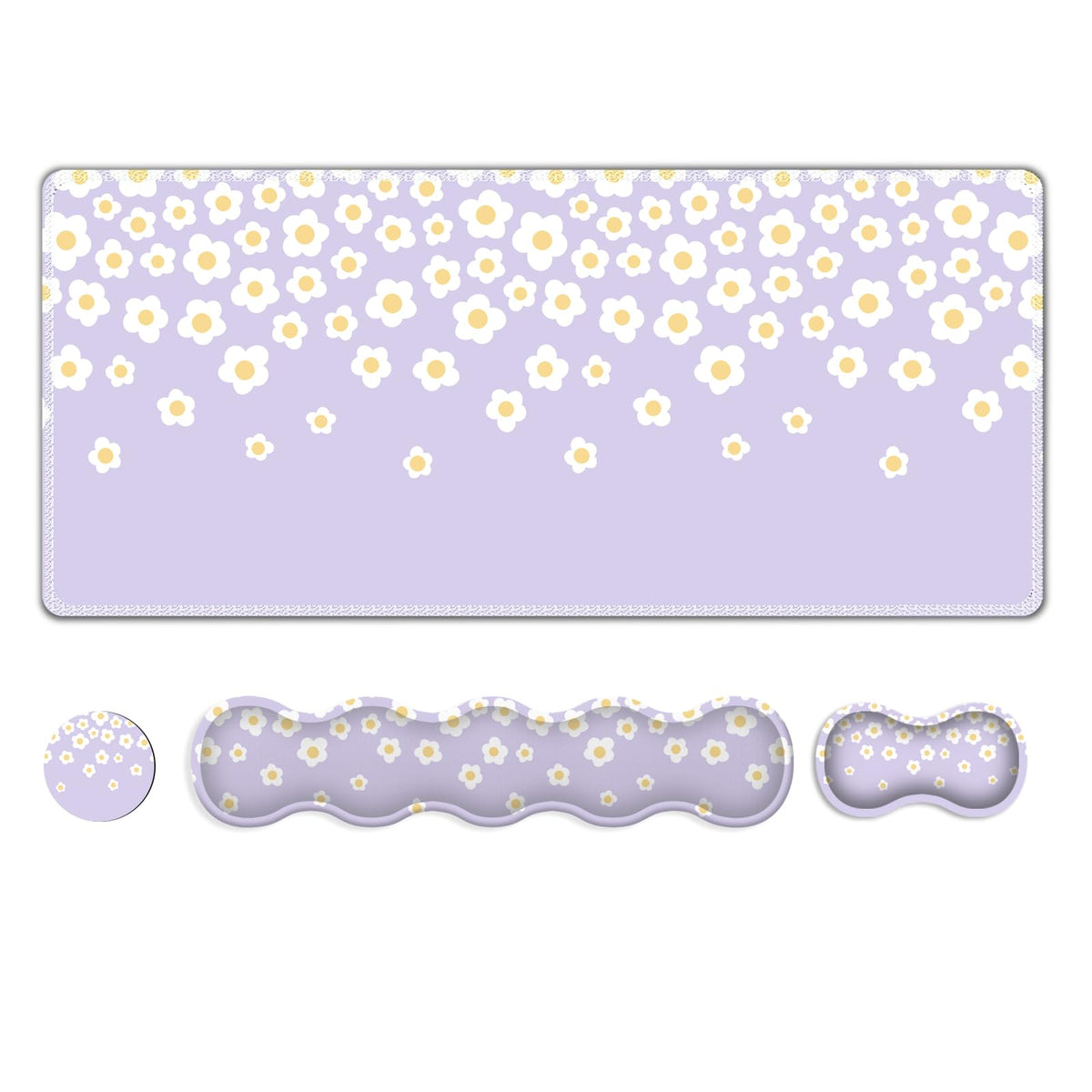 NXZGO Desk Mat Gaming Mouse Pad, Cute Desk Matt Keyboard Wrist Rest for Desktop, Anti-Slip Mousepad