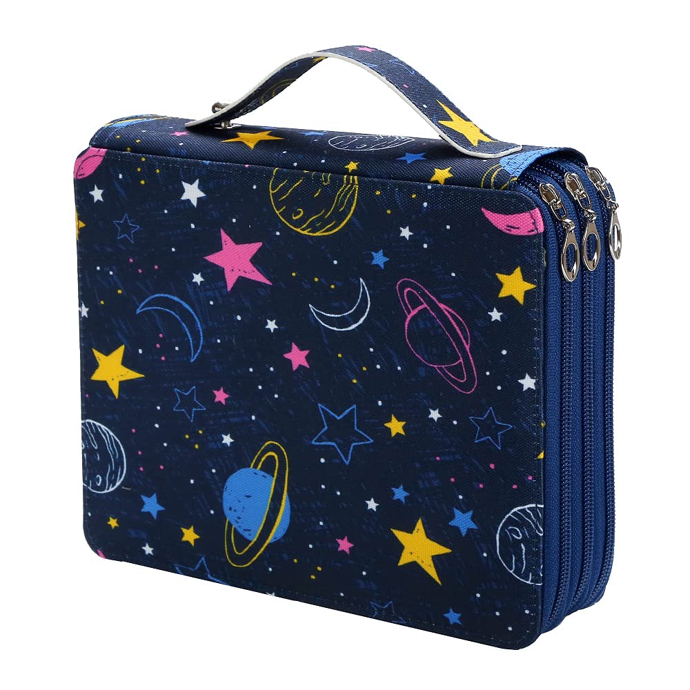 Lbxgap 120 Slots Colored Pencil Case Organizer, 3 Layer Bag