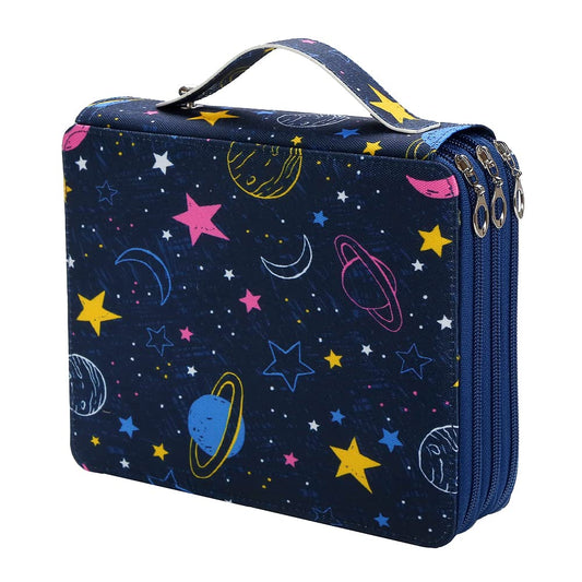 Lbxgap 120 Slots Colored Pencil Case Organizer, 3 Layer Bag