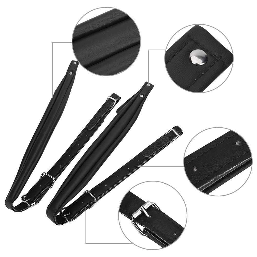 Padded Adjustable Bass Strap, Comfortable PU Shoulder Strap for Electric and Acoustic Bass