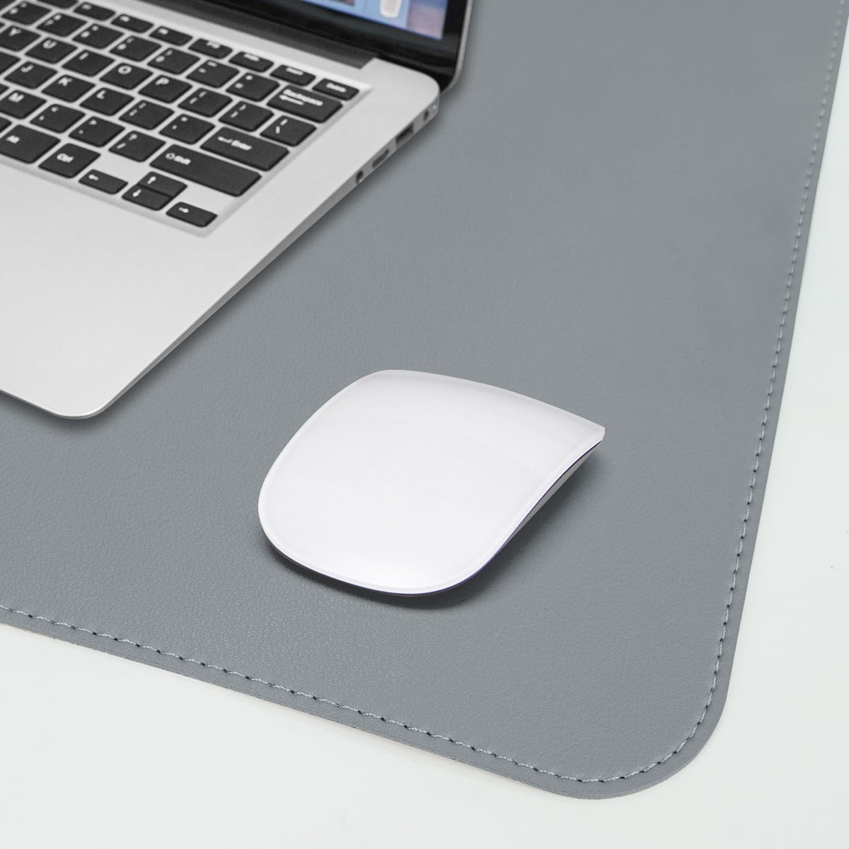 AFIING Cork Desk Mat 47" x 23.6", Dual-Sided Natural Cork & PU Leather Desk Pad, Non-Slip