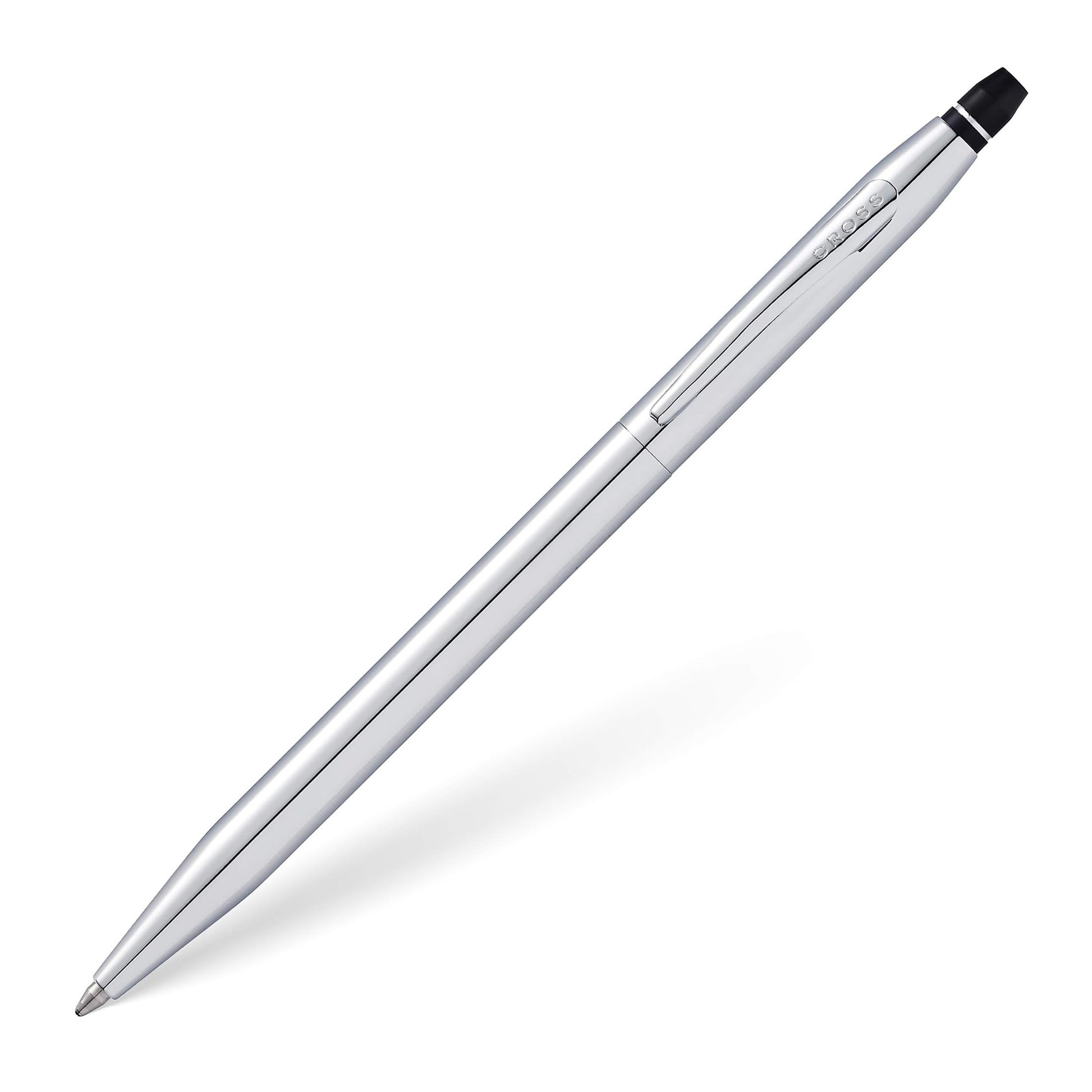 Cross Click Chrome Ballpoint Pen, Medium Point, Black Ink