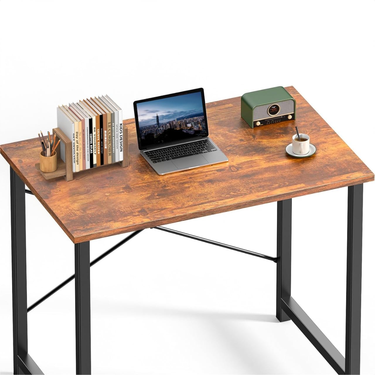 Adjustable Desktop Bookshelf Wooden Table Top Bookshelf Retro Mini Book Shelf Desk Organizer