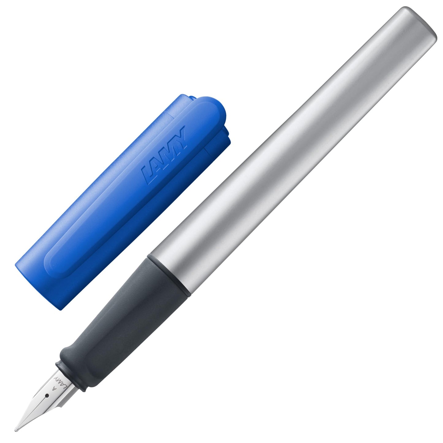 LAMY nexx blue – Fountain Pen with slip-proof grip & polished steel nib in size A - triangular