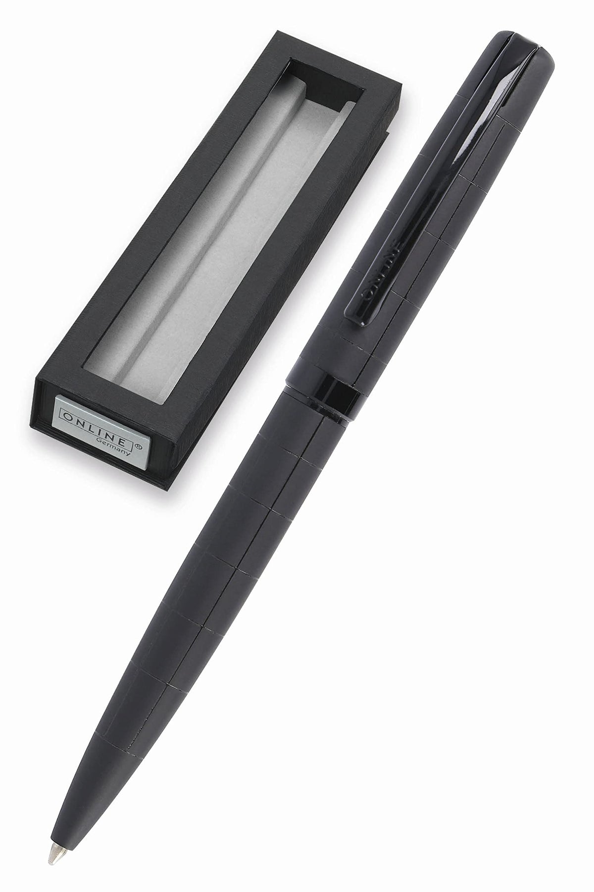 Online Eleganza Ballpen I Black I Replaceable Large Refill I Metal Biro I Ink Colour Black I
