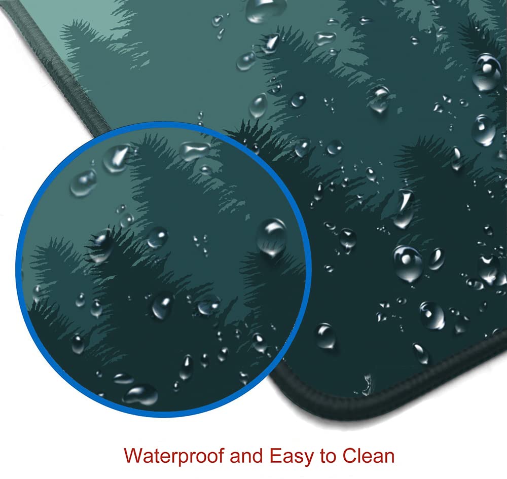 SANWUMIAN Mouse Pad Gaming, Large Mouse Pads for Desk, Keyboard Mouse Mat Desk Pad, Non-Slip Rubber
