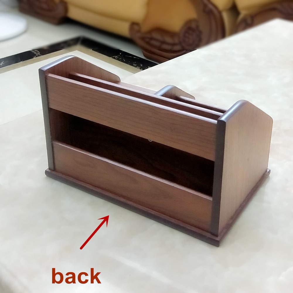 N Desk organizer wood with small drawer Office and Home organization like remote control holder