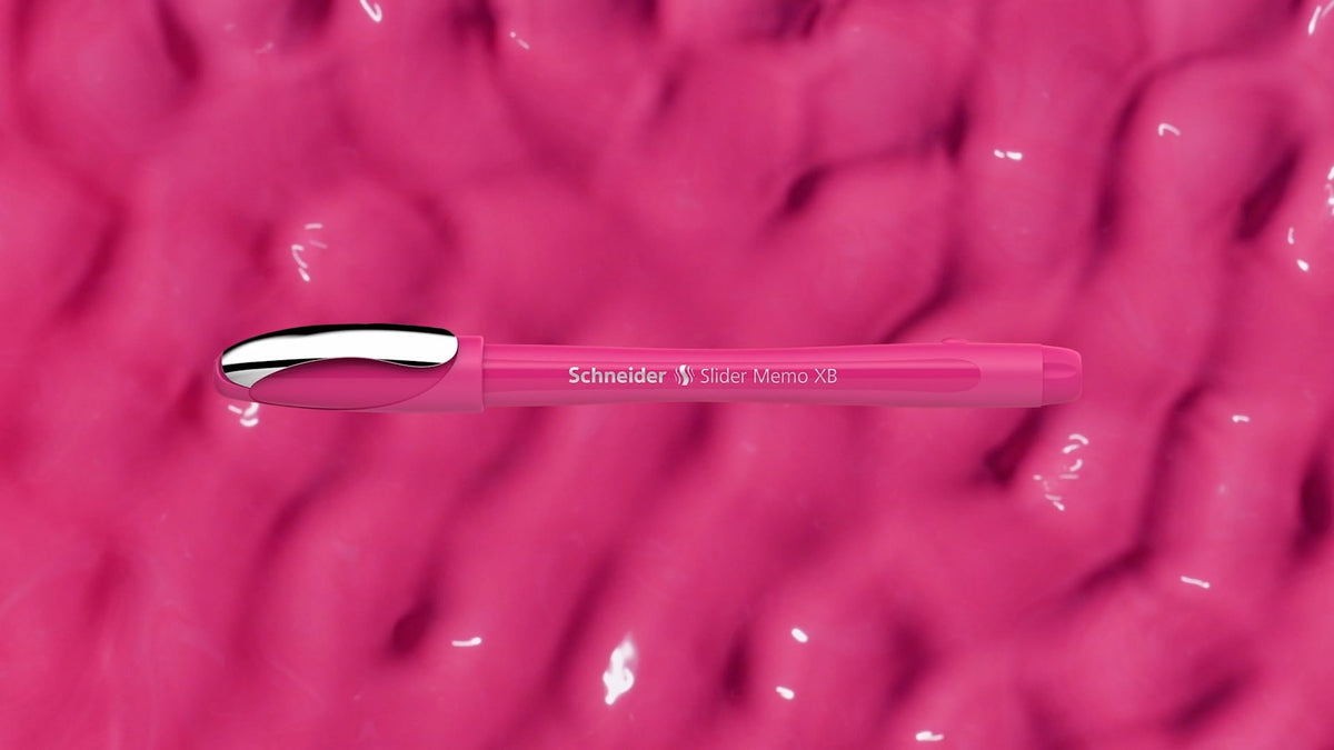 Schneider Slider Memo XB and Slider Rave XB 150265 Ballpoint Pen (Body Colour: Power Pink, Ink