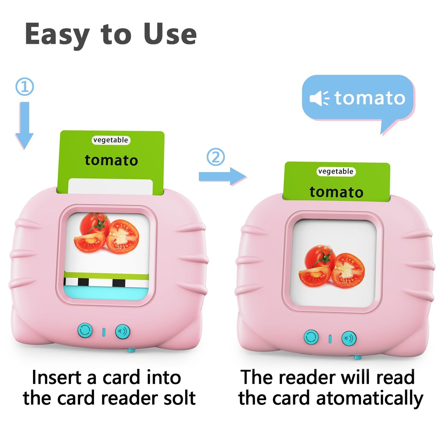 Lapare Audible Flash Cards Toys for Toddlers 2 3 4 5 6, Learn ABC Letters, Numbers
