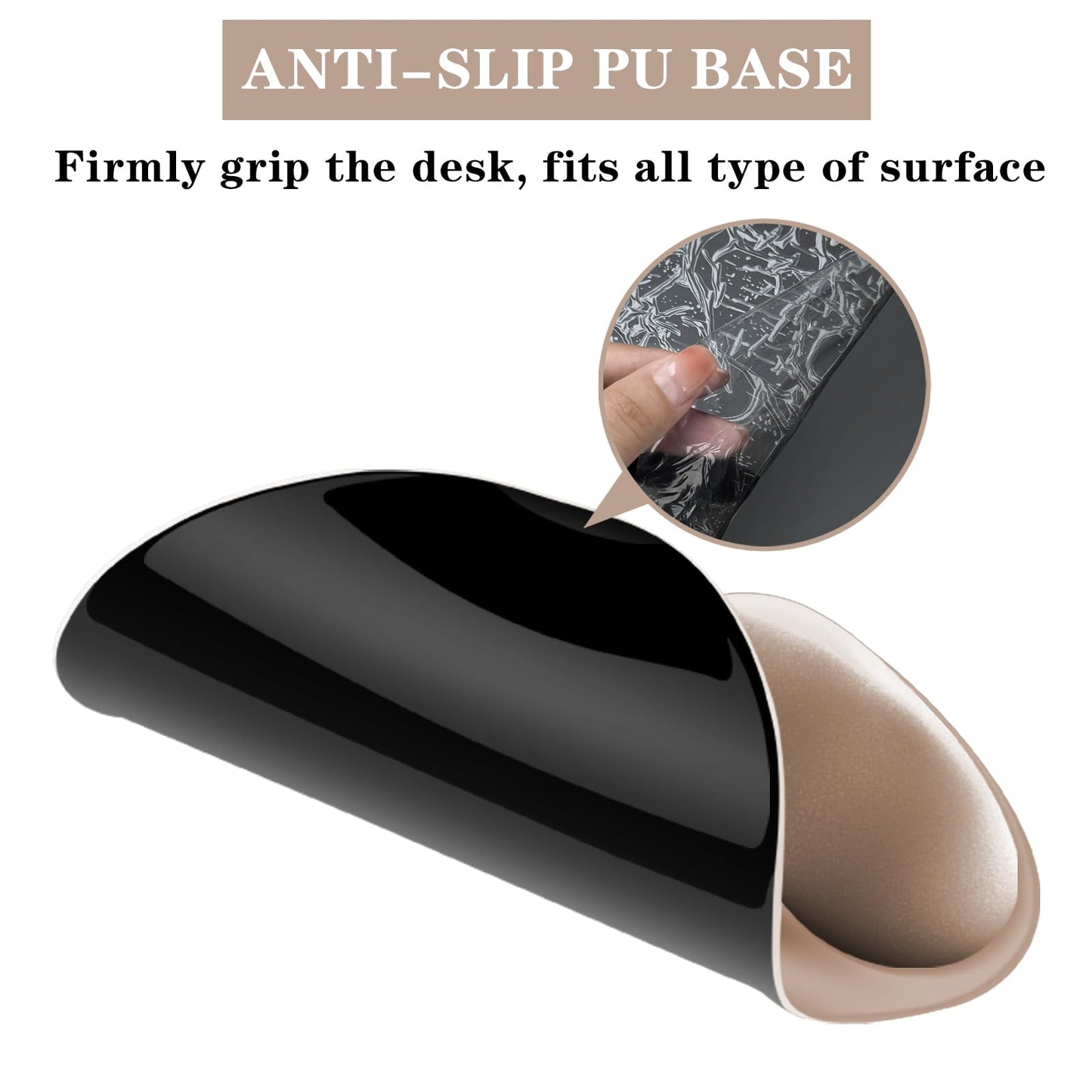 Mouse Pad with Wrist Rest,Ergonomic Mouse Pad with Comfortable Gel Wrist Rest Support and Non-Slip