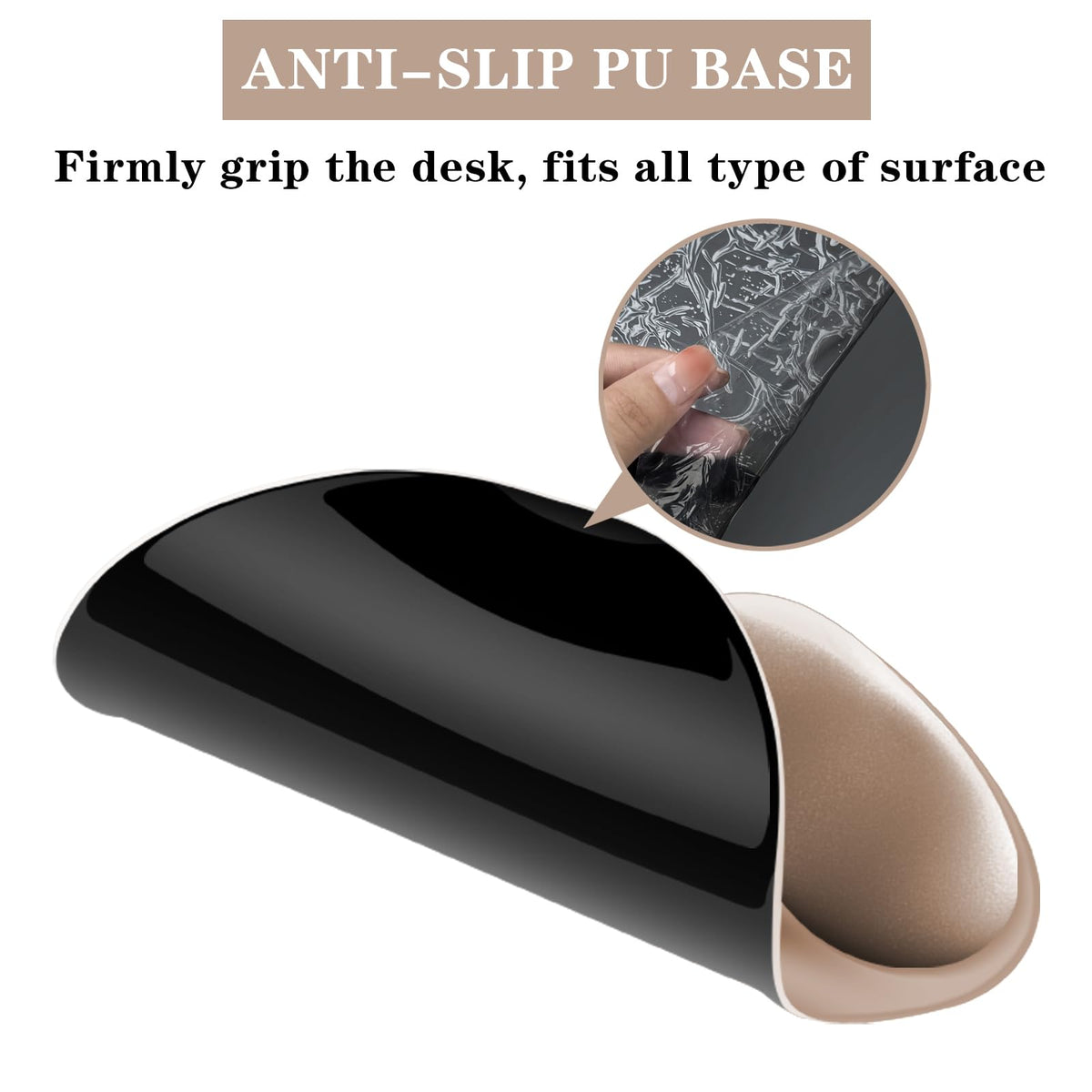 Mouse Pad with Wrist Rest,Ergonomic Mouse Pad with Comfortable Gel Wrist Rest Support and Non-Slip