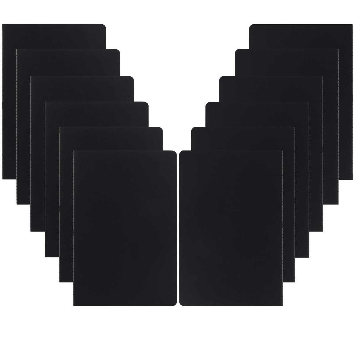 XYark 12 Pack College Ruled Notebook Journals Bulk, Lined Paper, 60 Page, 5.5x8.3 inch, A5, Travel