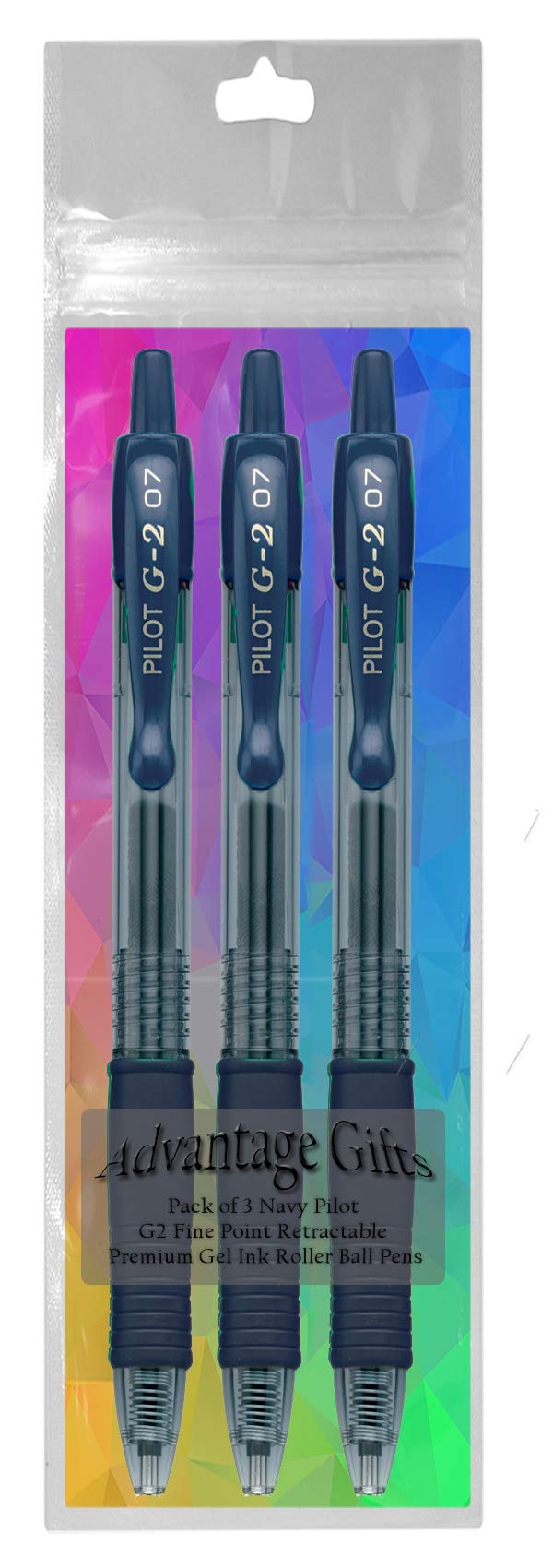Advantage Gifts G2 Retractable Premium Gel Ink Roller Ball Pens Fine Point Fine Point (.7mm) Navy