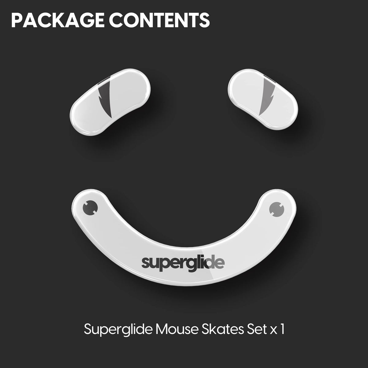 Pulsar Gaming Gears Superglide Type-S Skates for Deathadder v3 Pro, White