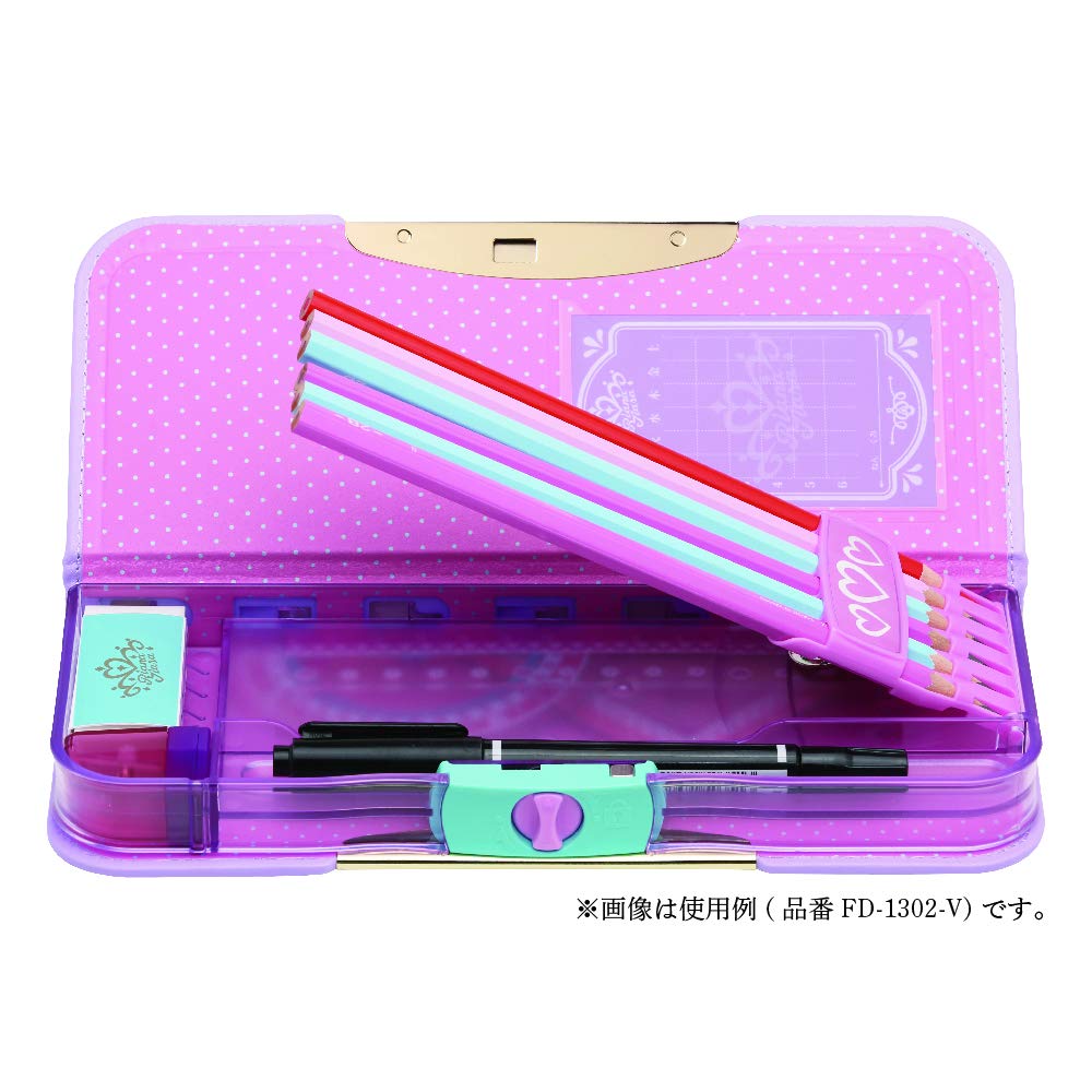 Sonic FD-1302-V Allock Double-Sided Slim Classic Lianatiara Violet Pencil Case