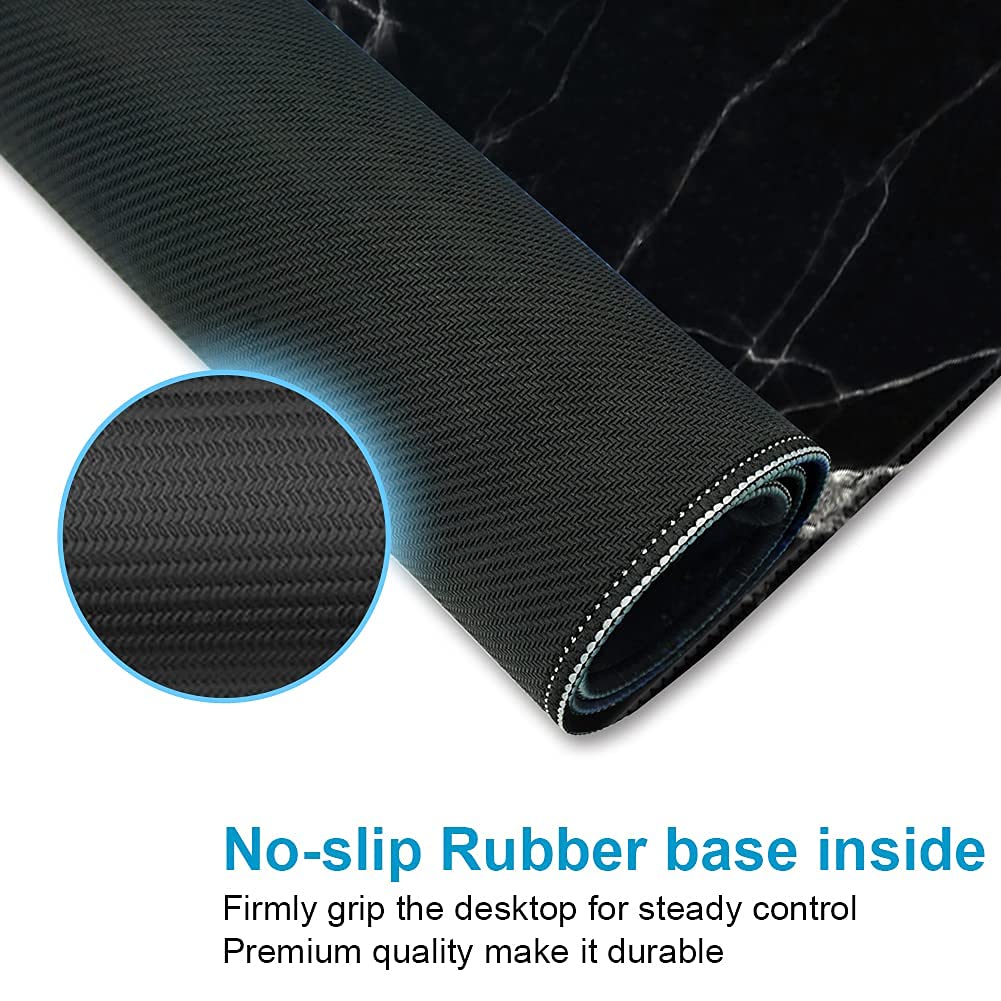 XXL Waterproof Office Desk Pad Protector 35.4x15.7 Inch - Extended Gaming Mouse Pad with Non-Slip