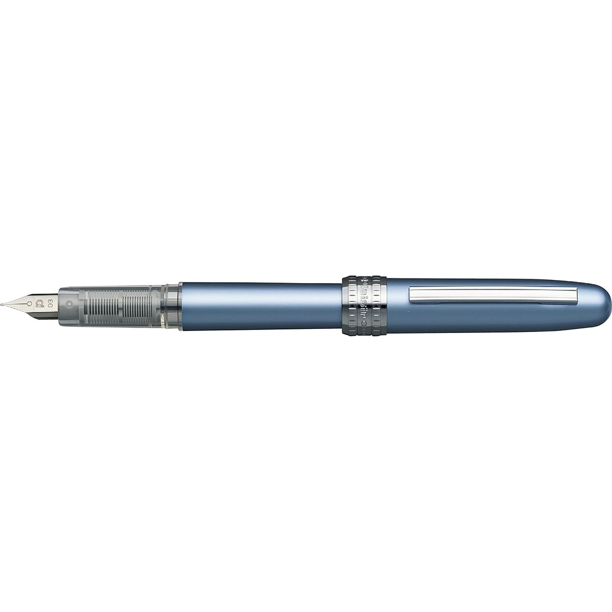 Platinum Fountain Pen, Plaisir Medium Nib, Frosty Blue (PGB-1000B-#57-M)