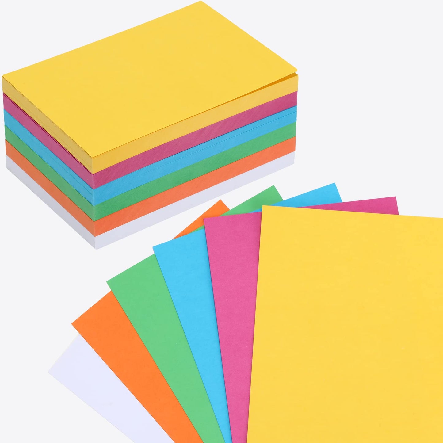 300 Pcs Blank Index Cards Thick Card Stock, 4 x 6 Inch, Vivid Colors