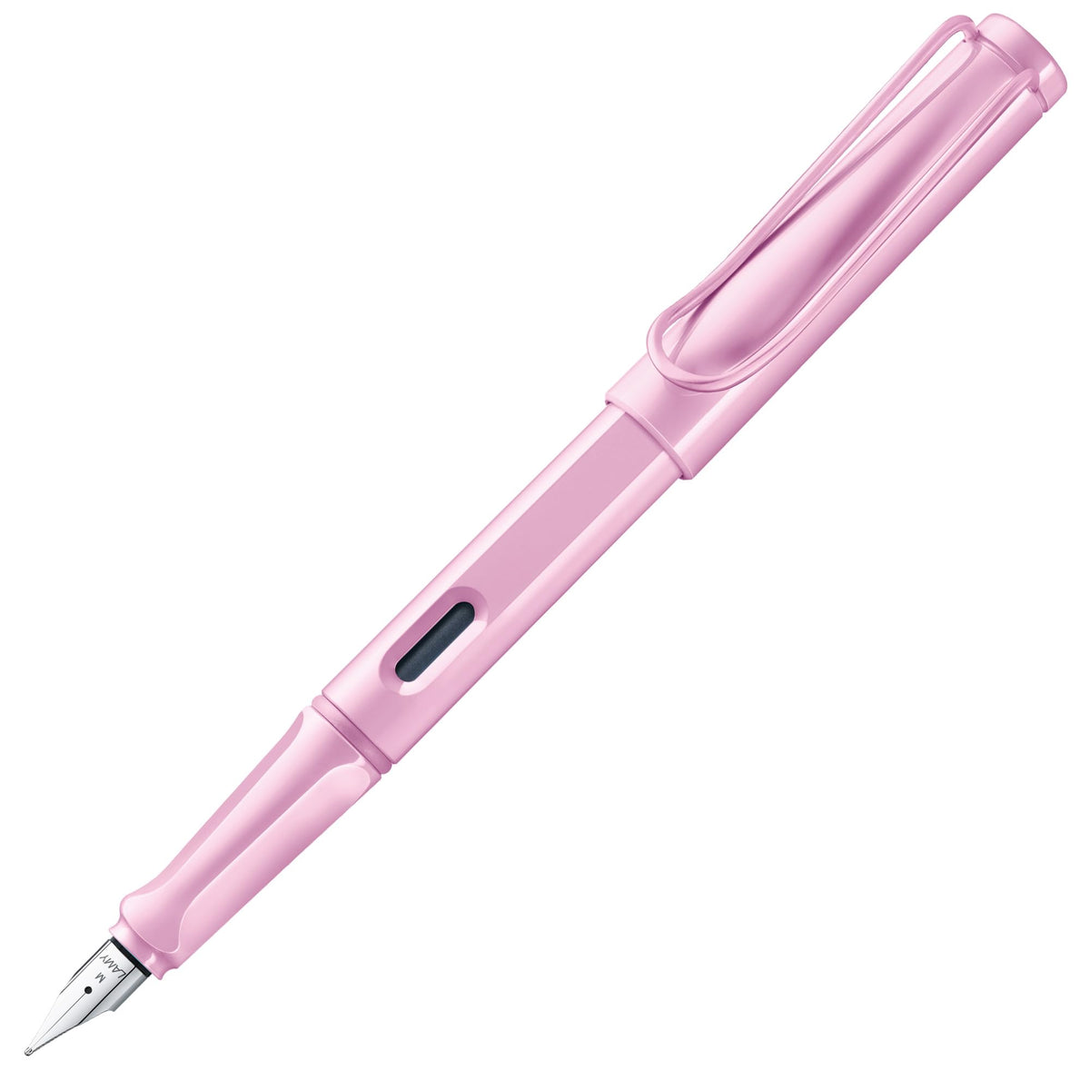 LAMY safari lightrose - Fountain Pen with ergonomic grip & polished steel nib in size M - ideal for