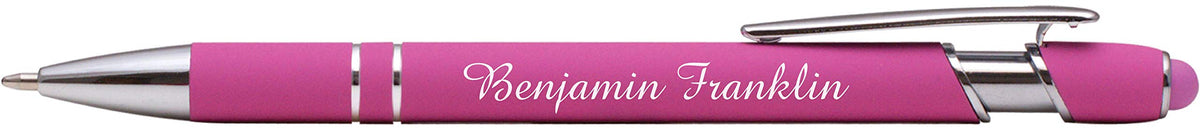 ExpressDesigns™ - Premium Custom Pens with Stylus | Burst of Color | Personalized Soft Touch Metal