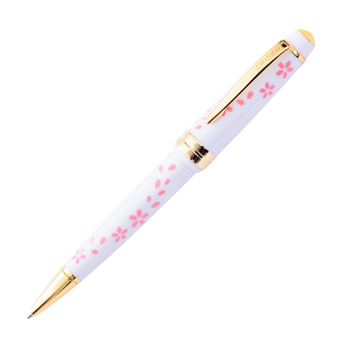 Cross Bailey Light Cherry Blossom White Ballpoint Pen, Black Ink
