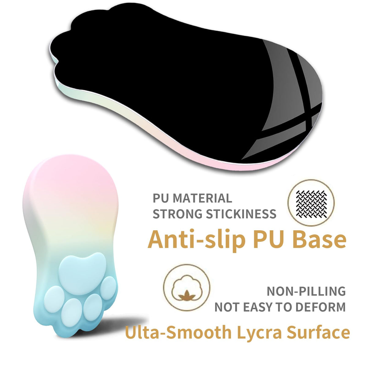L-SPOUTTO Ergonomic Mouse Pad with Wrist Rest,Cute Mouse Pad Wrist Support