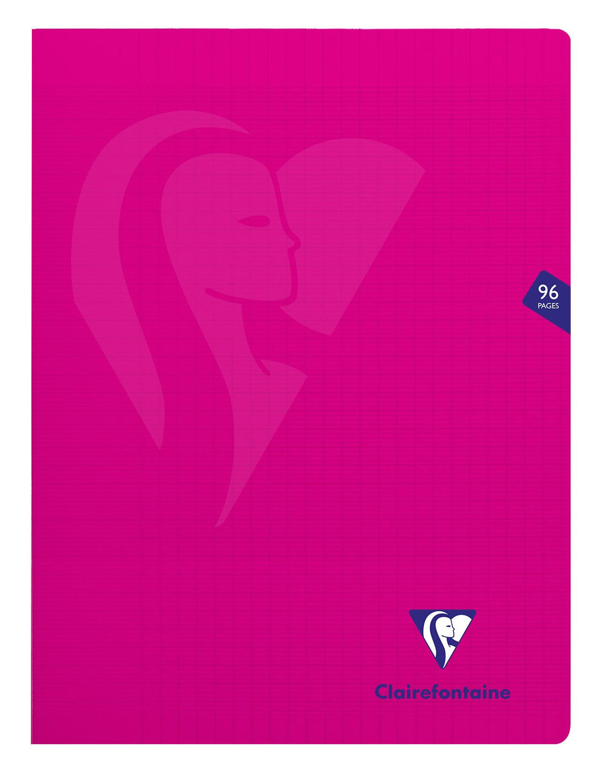 Clairefontaine 313361C A Pink Mimesys Stapled Notebook - 24x32 cm - 96 Pages Seyes Ruled - 90 g