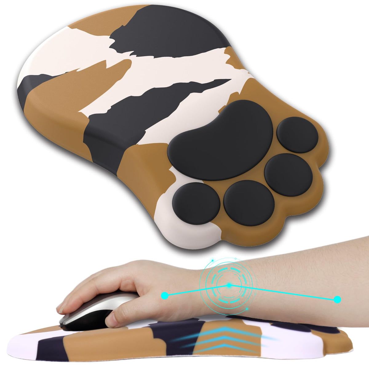L-SPOUTTO Ergonomic Mouse Pad with Wrist Rest,Cute Mouse Pad Wrist Support