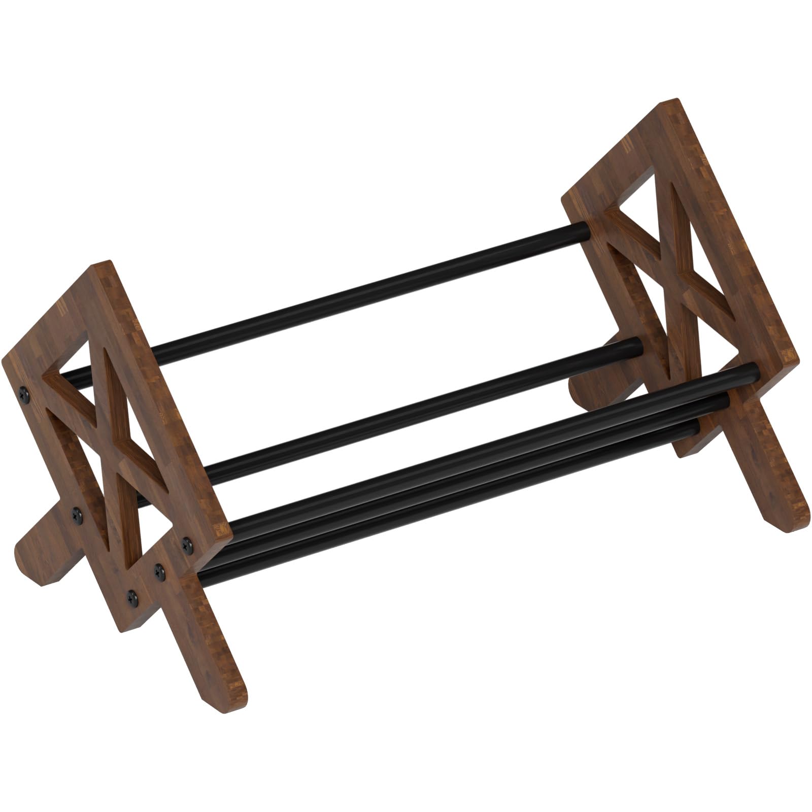 ART-GIFTREE Desktop Bookshelf Organizer, Wood Office Tabletop Book Storage Rack, Tilting Bookcase