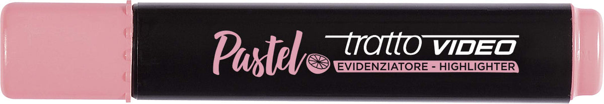 Tratto Highlighter Video Stroke Chisel Tip Pastel Envelope 4 pcs