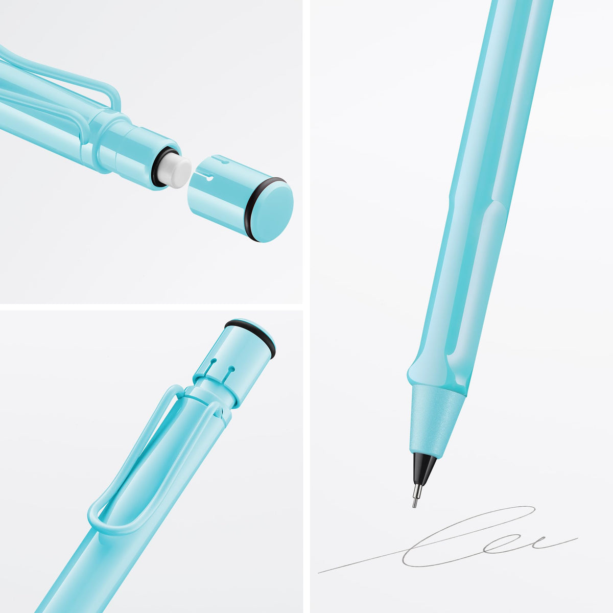 LAMY safari aquasky - Mechanical Pencil with ergonomic grip & body made of robust ASA plastic