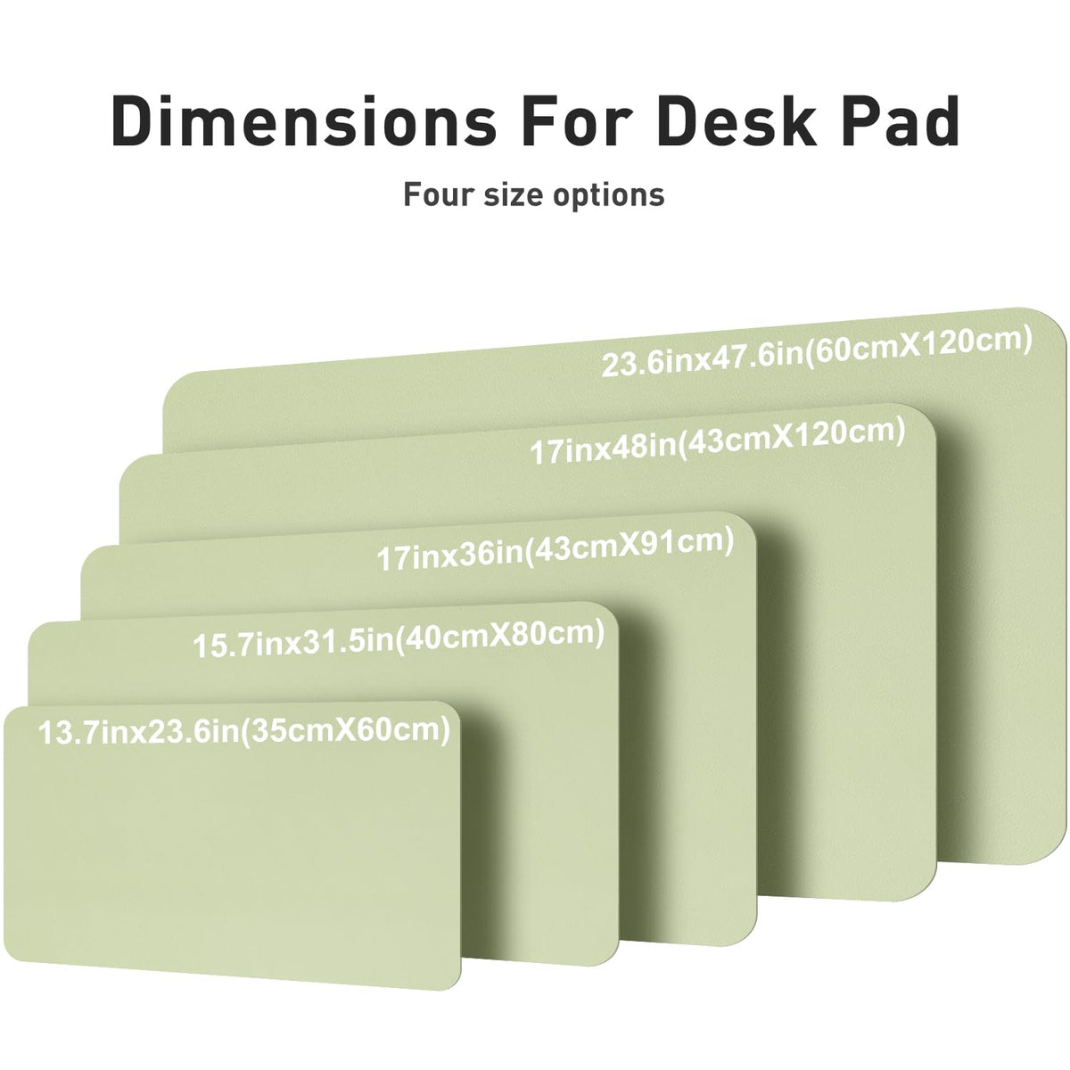Aothia Faux Leather Desk Mat – Large Mouse Pad, Non-Slip PU Leather Blotter, Waterproof Writing