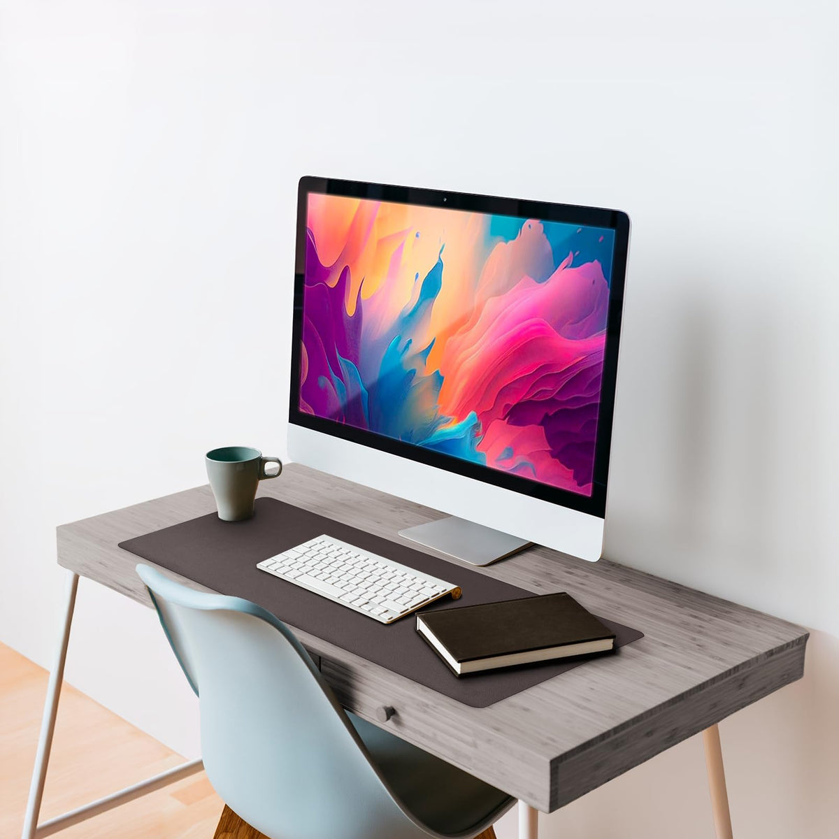 Vine Creations Leather Desk Mat 24" x 17", Desk Protector Mat, PU Leather Desk Pad, Small Desk Pad