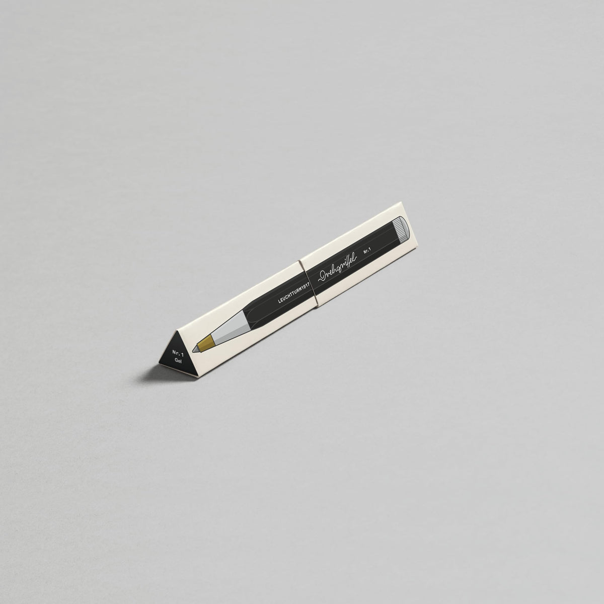 LEUCHTTURM1917 - Drehgriffel Writing Pen (Black) - Gel Pen with Black Ink Included