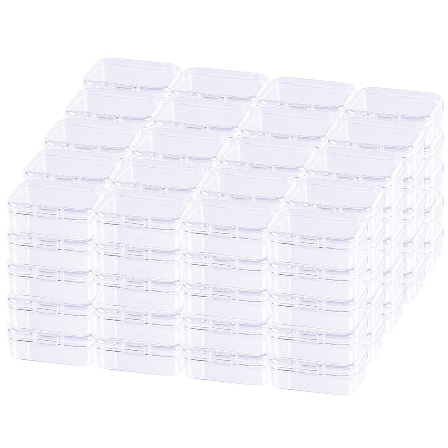 Thintinick Mini Clear Plastic Storage Containers, 2.56x1.77x0.79 inch