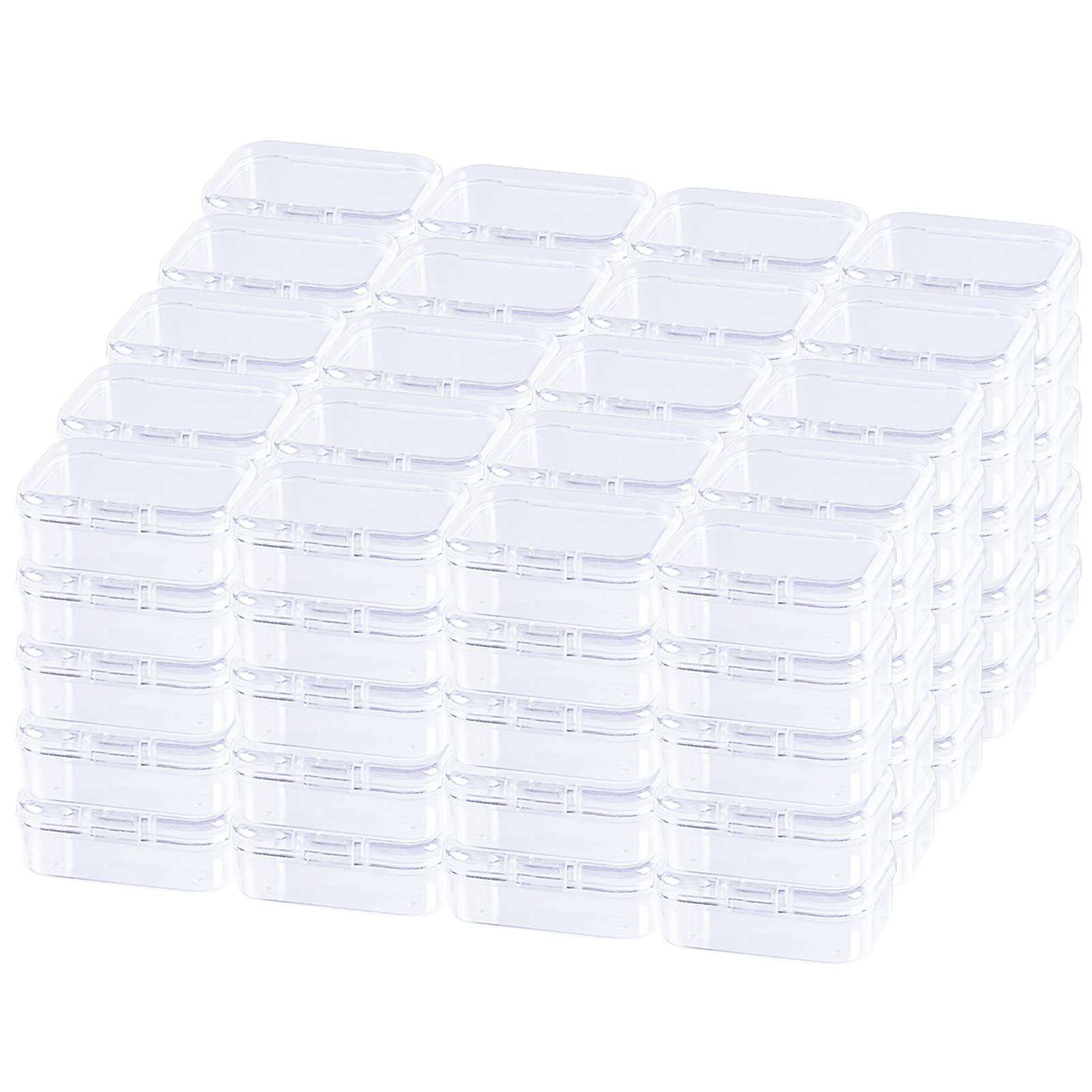 Thintinick Mini Clear Plastic Storage Containers, 2.56x1.77x0.79 inch
