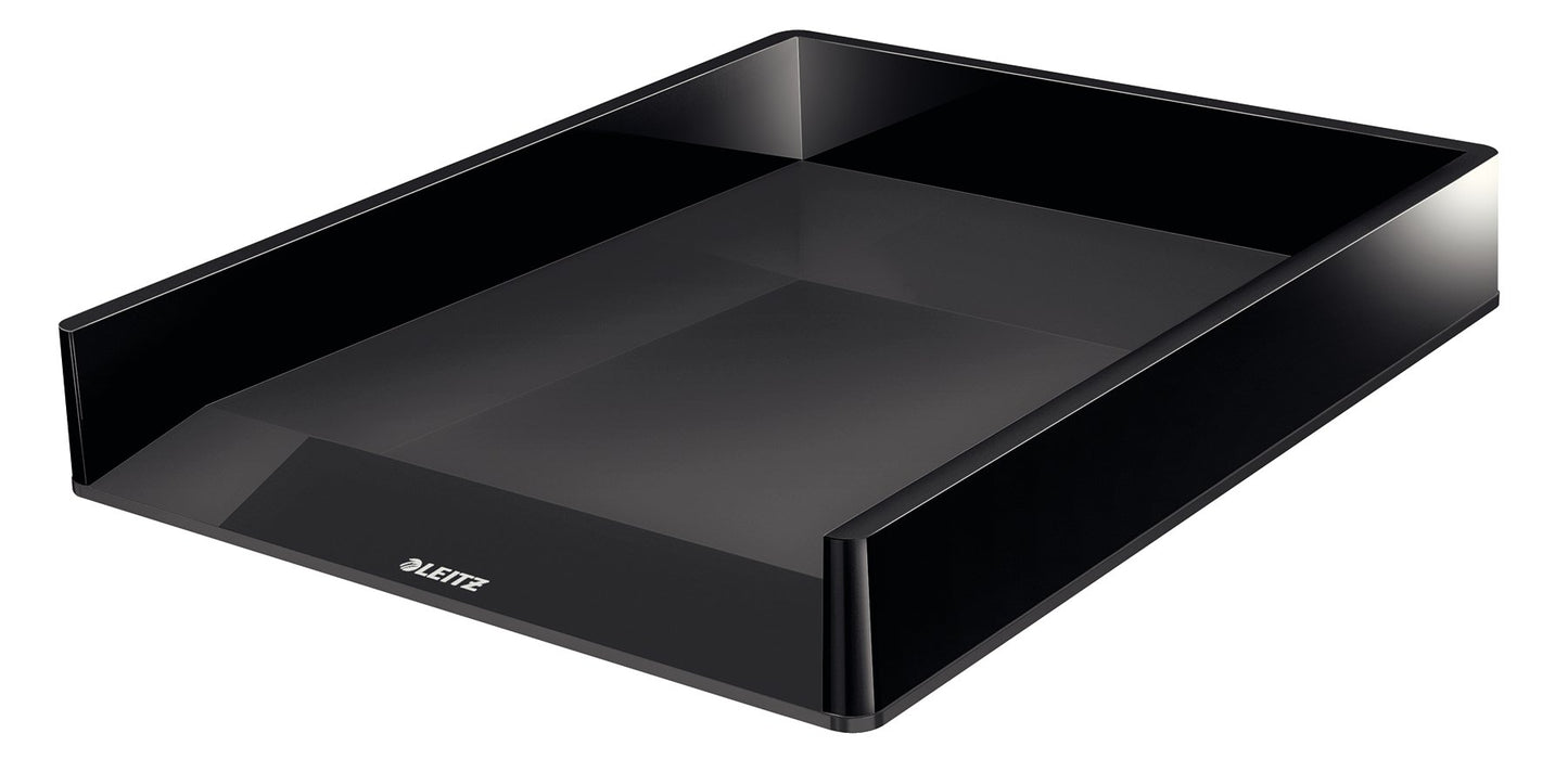 Leitz A4 Letter Tray, Black/Grey, Dual Colour Range, 53610095