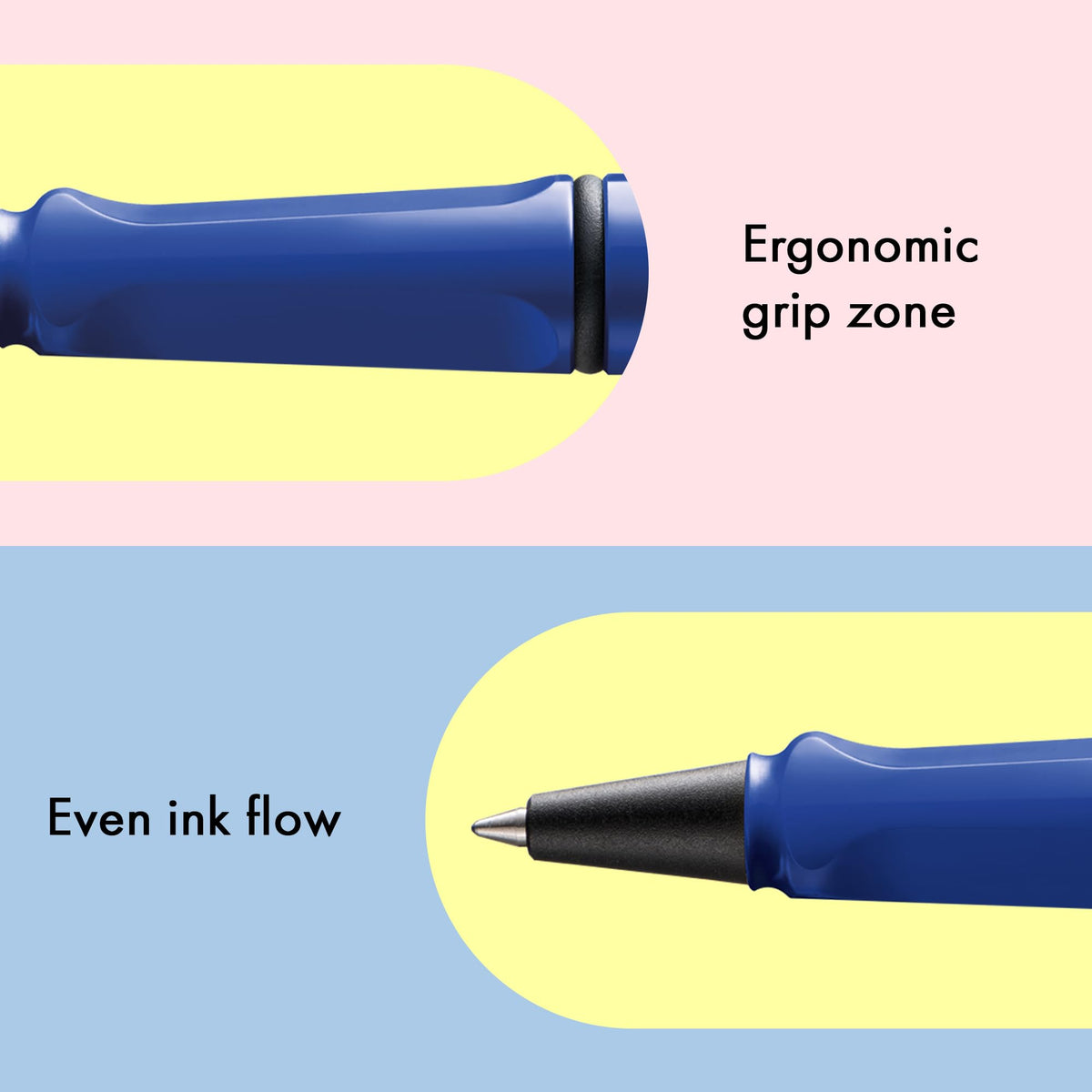 Lamy safari blue - Rollerball Pen with ergonomic grip & line width M - for pleasant long writing