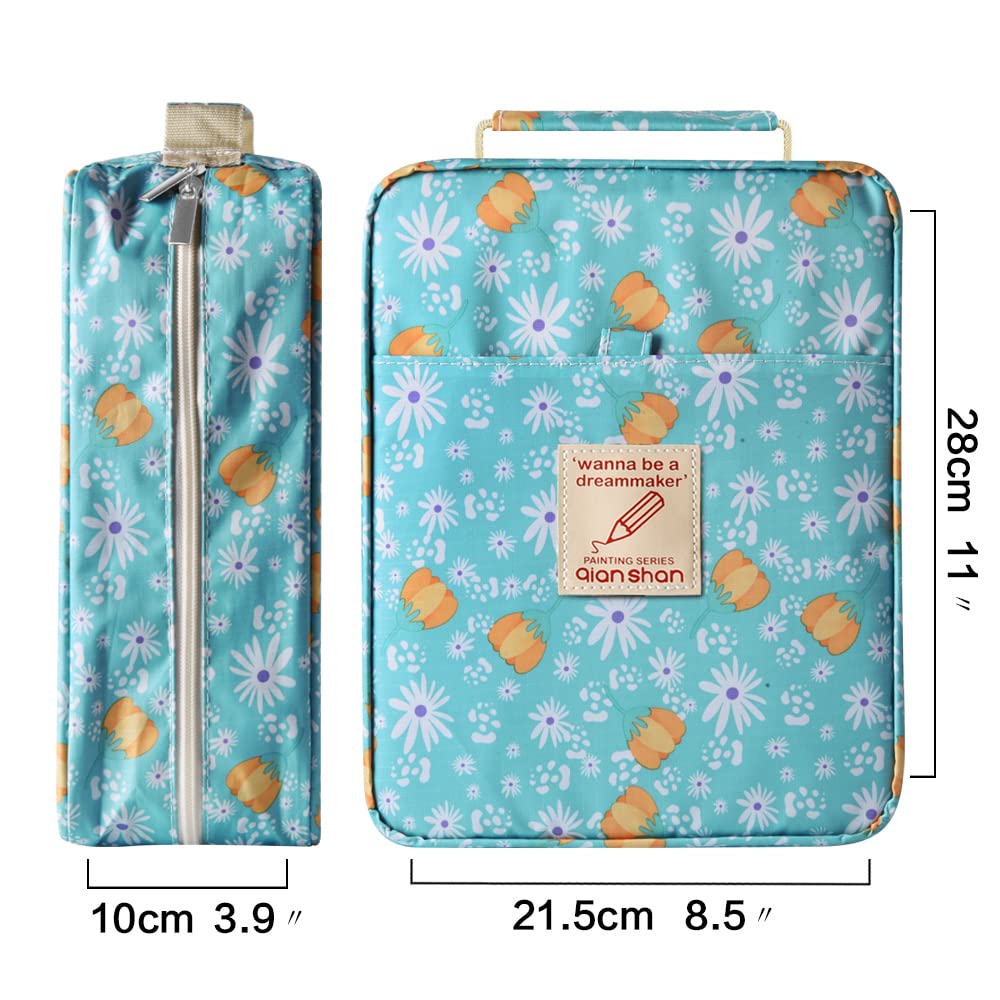 Pencil Case Holder Slot with Zipper Closure Large Capacity Pen Organizer