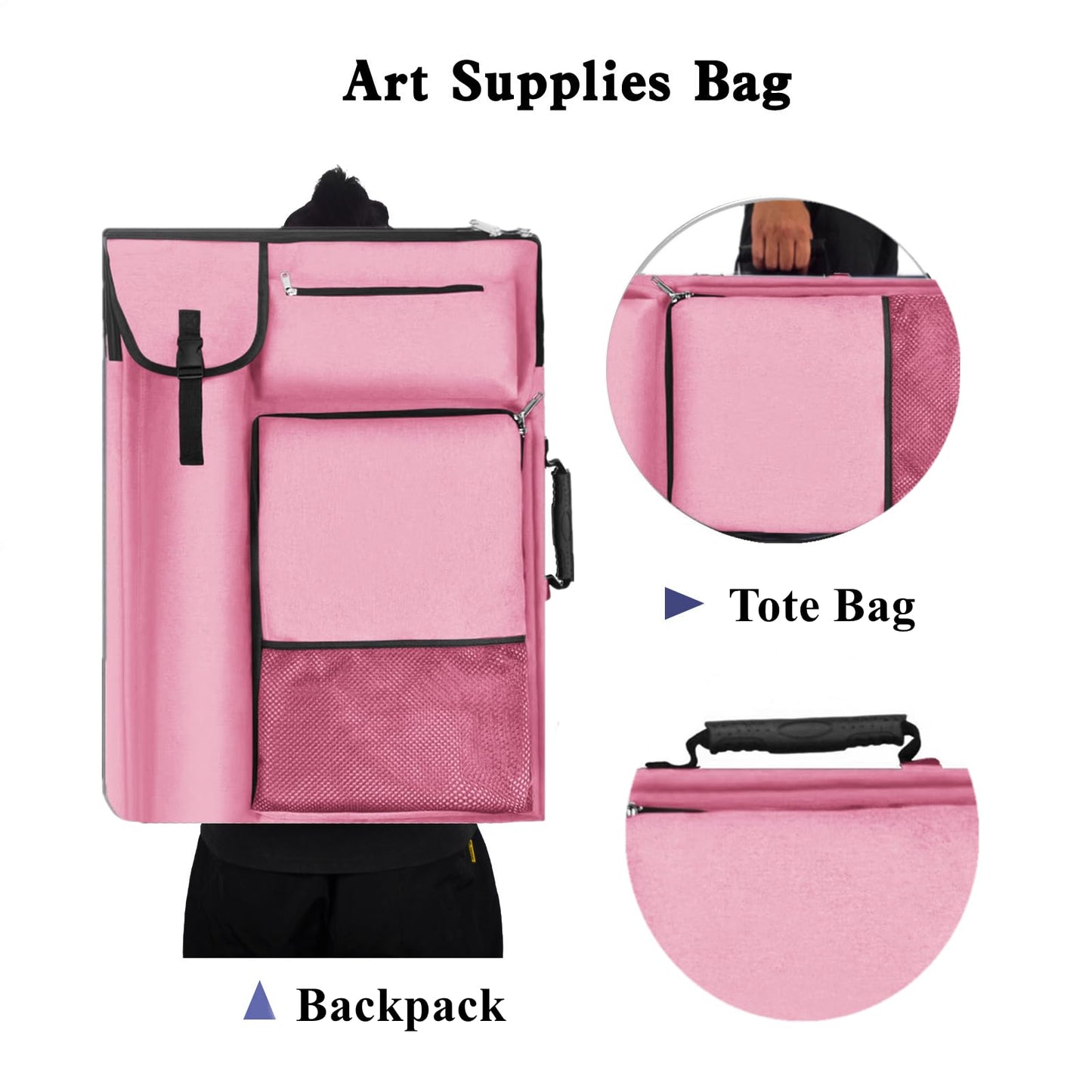 TreochtFUN Art Bags for Supplies Portfolio Case 19 X 25.5 in Large