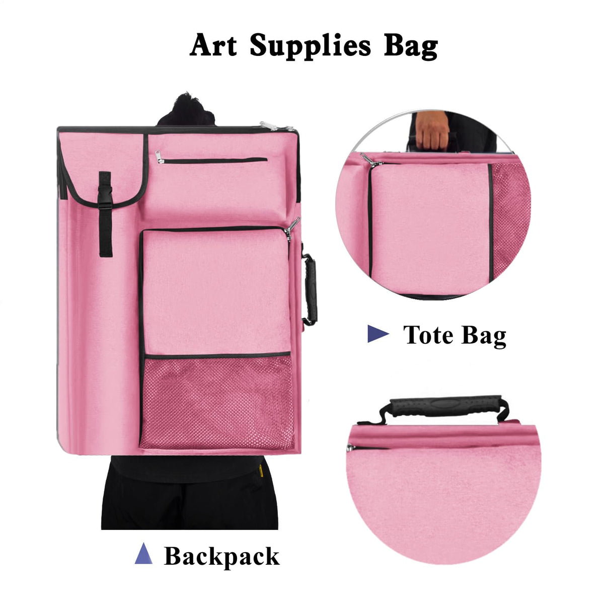 TreochtFUN Art Bags for Supplies Portfolio Case 19 X 25.5 in Large