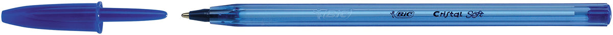 BIC cristal soft Ballpoint Pens - 0.4 mm-Blue-Pack of 4-a